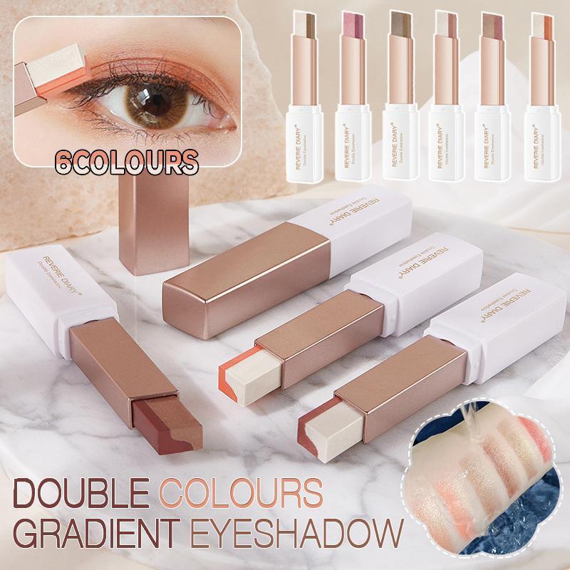 V528-SQ00135-3-155259-202509301236-00 Glitter Double Colour Gradient Eyeshadow Stick Two Tone Eye Shadow Pen Cosmetics - 3 - Image 1