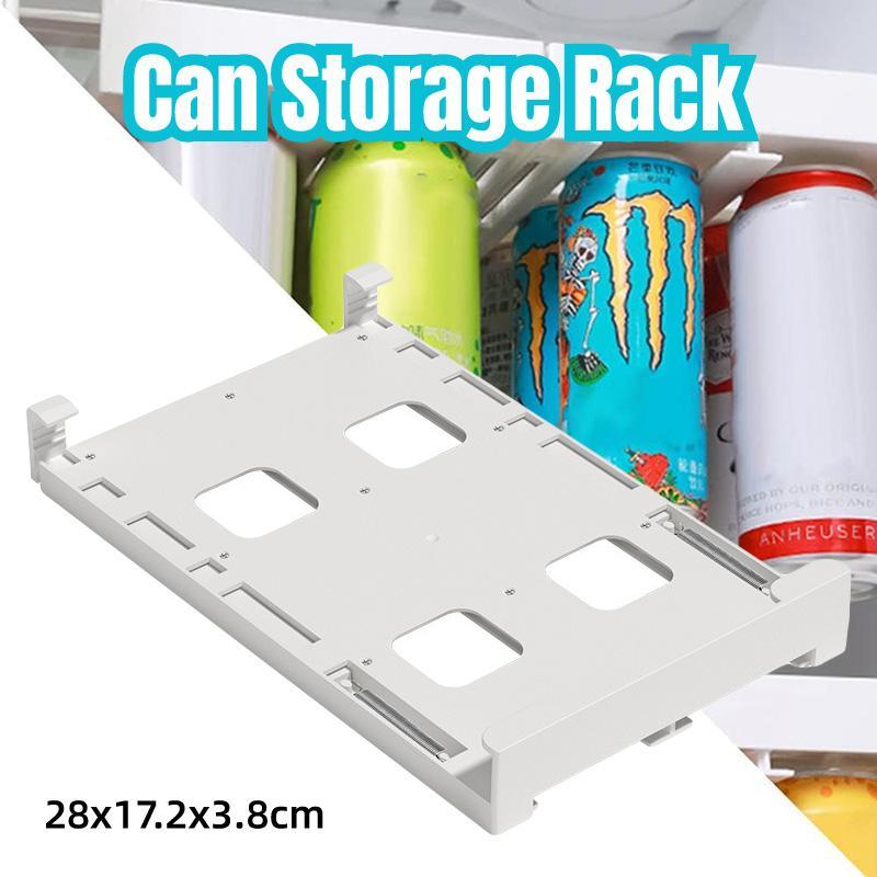 V528-STORAGE-RACK-571669-202509291645-00 Refrigerator Hanging Drink Organizer Can Holder for Space Saving Kitchen Storage - Image 1