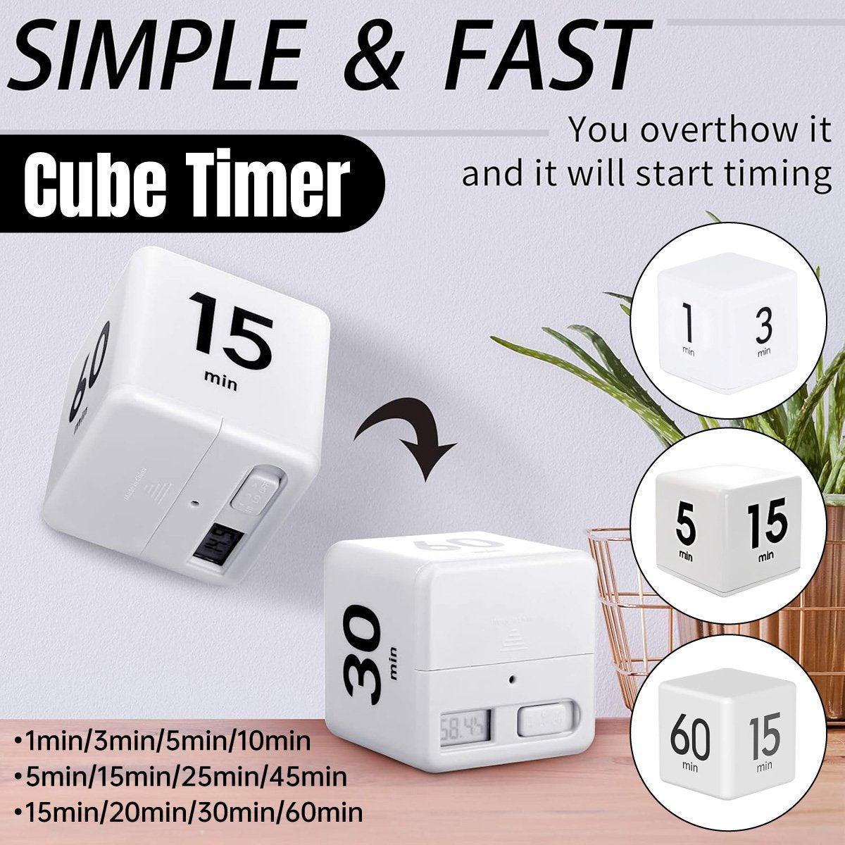 V528-TIMER-25-5-45-15-995076-202509301727-00 Cubic Timer for Students Time Management Study Exercise Reminder Tool Adjustable - 25-5-45-15 - Image 1