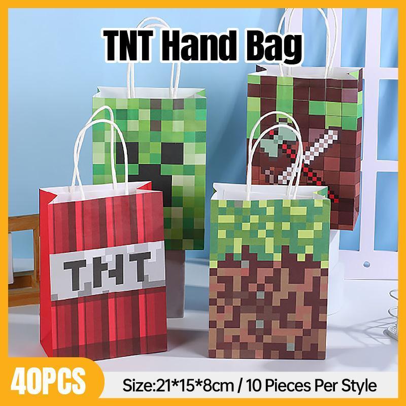 V528-TNT-BAG-40PCS-206779-202509291427-00 40pcs TNT Letter Pixel Themed Gift Bag - Image 1