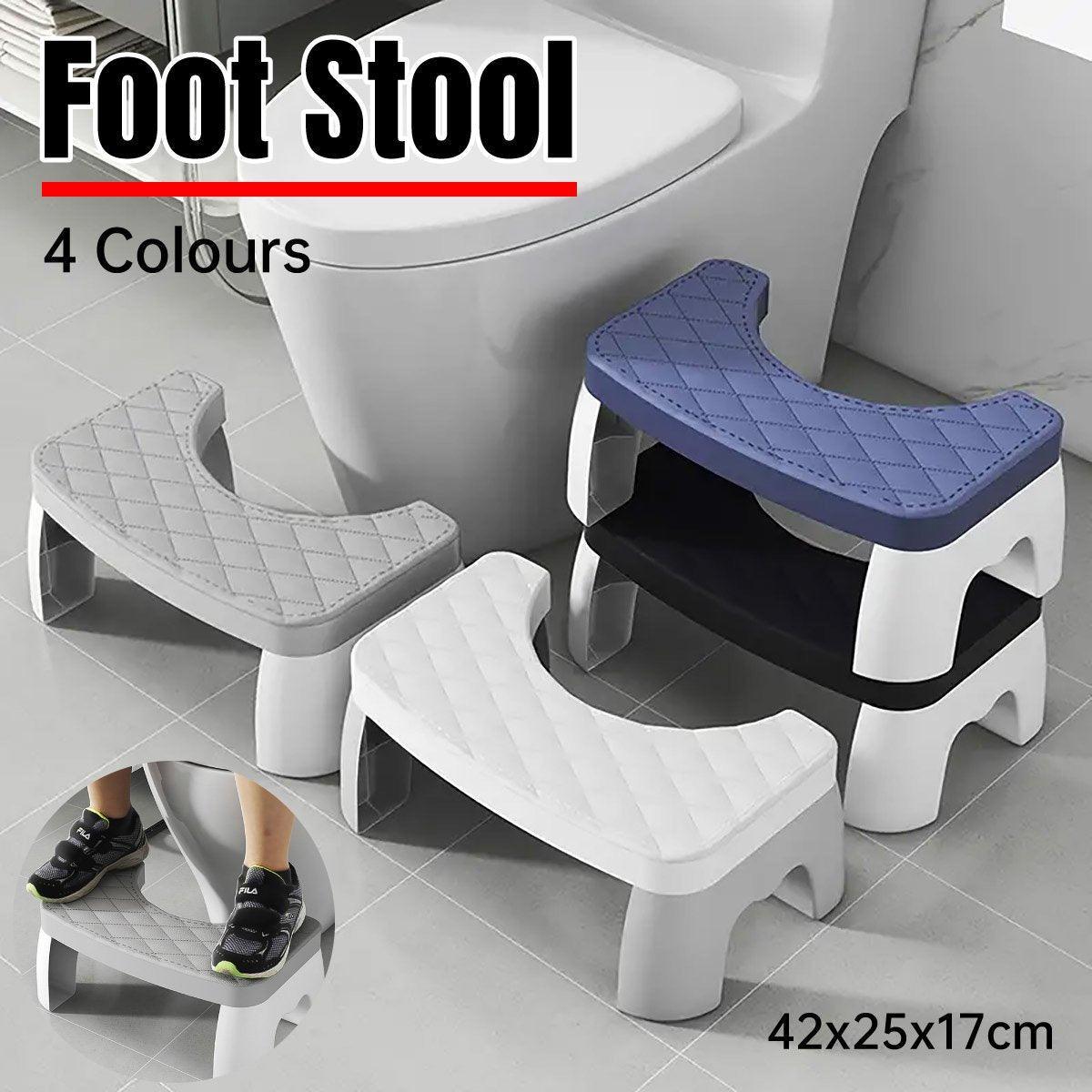 V528-TOILET-STOOL-BLACK-467882-202510011045-00 Toilet Stool Anti-Slip Bathroom Footstool for Home Use with Stable Support Design - Black - Image 1