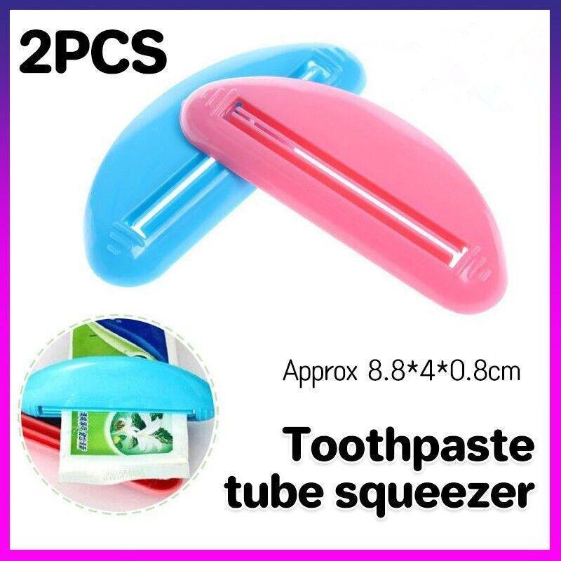 V528-TOOTHPASTEHOLDER-2PCS-742233-202509251026-00 2Pcs Plastic Toothpaste Tube Squeezer Cream Dispenser Press Rolling Roller Tool - Image 1