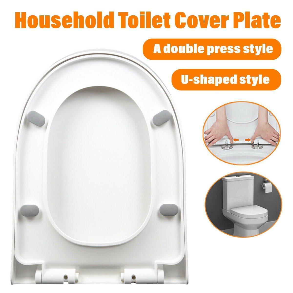 V528-U-SHAPED-TOILET-SEAT-784435-202509251235-00 Toilet Seat Cover Universal Toilet Lid Cover Replacement Bathroom Seat Cover - Image 1