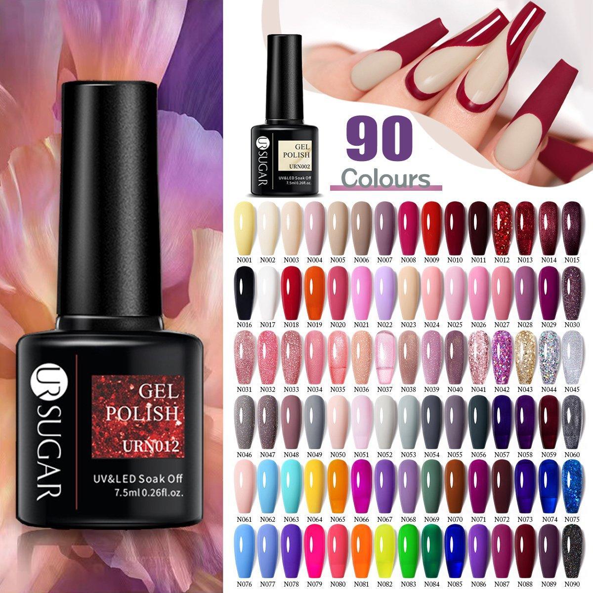 V528-URGELPOLISH-N013-902955-202510010100-00 Color Glitter Nail Gel Polish UV LED Varnish Soak Off Manicure Top & Base Coat - UR-13 - Image 1