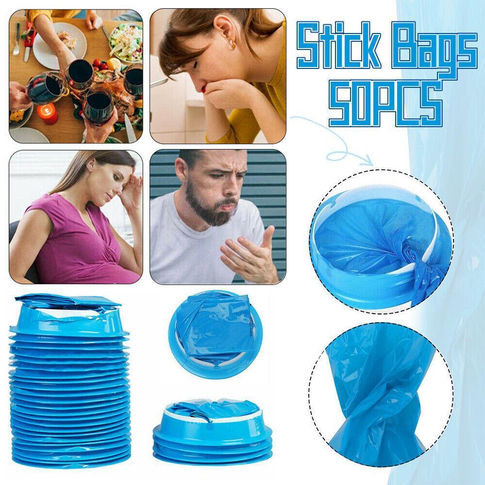 V528-VOMITBAG-50PCS-71882-202509251550-00 50X Leakproof Vomit Bags for Travel and Emergency Use - Image 1