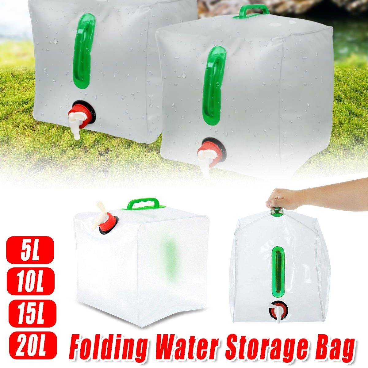 V528-WATER-BAG-10L-279177-202509301936-00 Portable Folding Water Bag Compression Bucket Outdoor Sports Cycling Equipment - 10L - Image 1
