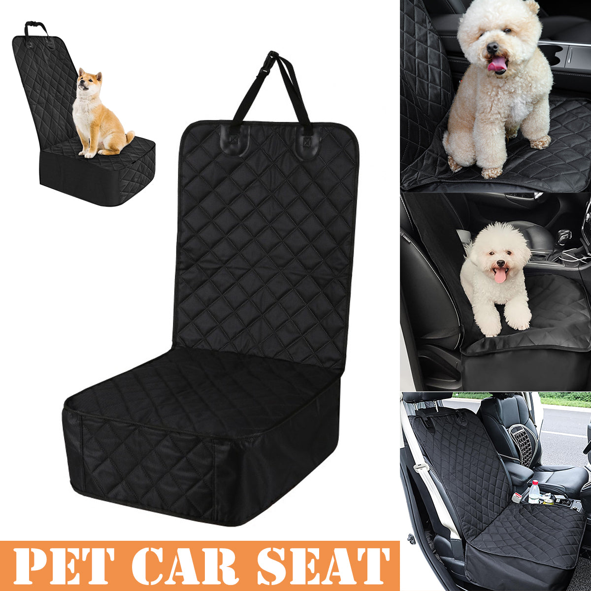 V528-WATERPROOF-PAD-BLACK-278297-202509291527-00 Pet Vehicle Seat Protector Waterproof Travel Cushion Mat for Dogs and Cats - Image 1