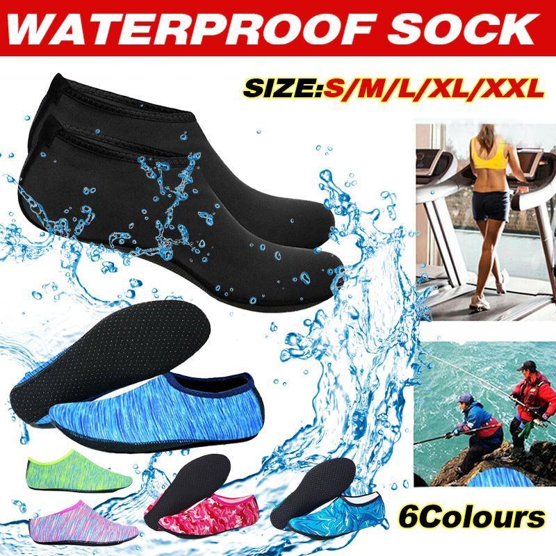 V528-WATERSOCK-PURPLE-XXL-161427-202509301254-00 Unisex Water Shoes Slip On Aqua Socks Swim Surf Diving Yoga Exercise Reef Shoes - Purple-XXL - Image 1