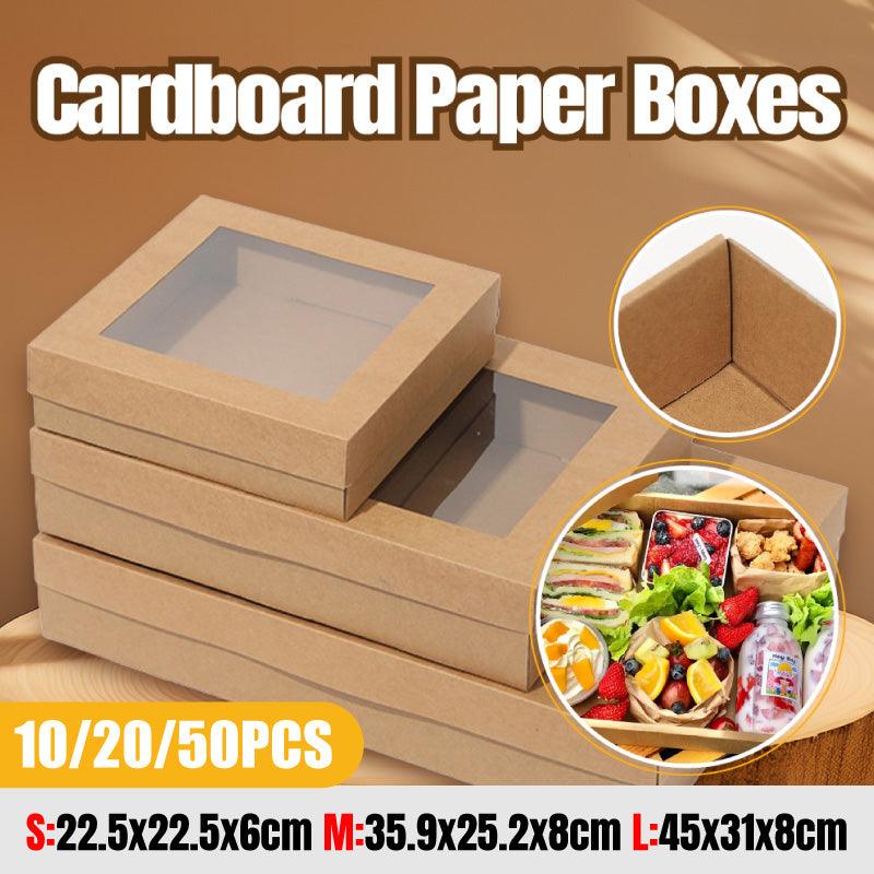 V528-WINDOWBOX-S-50PCS-521528-202509301754-00 50pcs Bakery Cake Packaging Boxes with Visible Open Window Lunch Boxes - S - Image 1