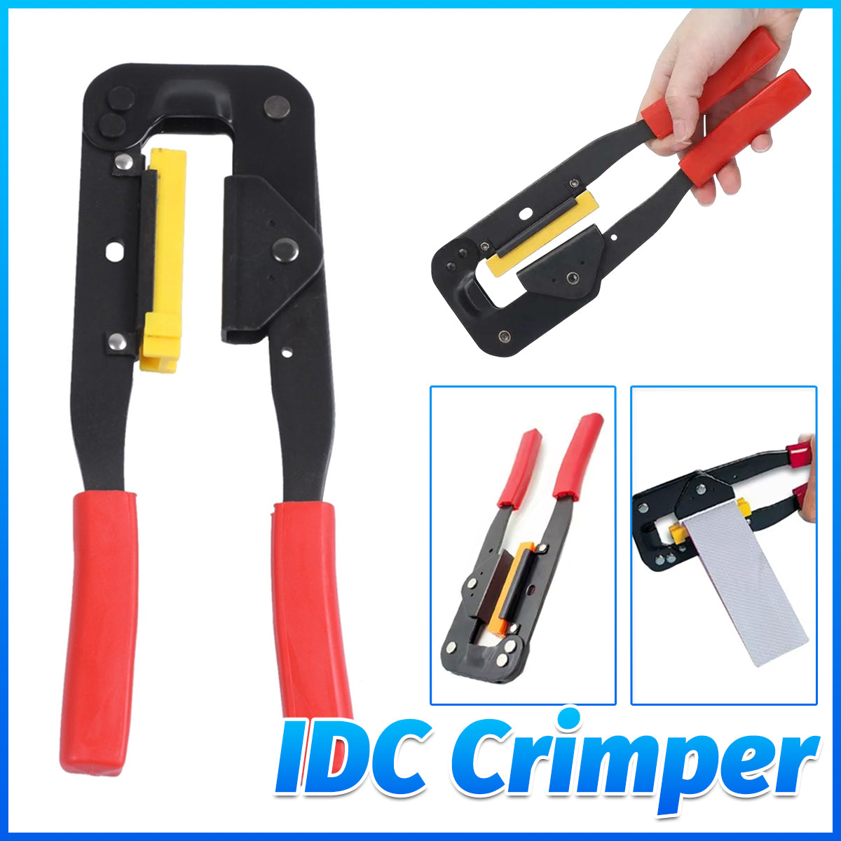 V528-WIRE-STRAIGHTENER-824700-202509251004-00 IDC Crimping Plier Tool For Flat Ribbon Cable Connector Installation PC Repair - Image 1