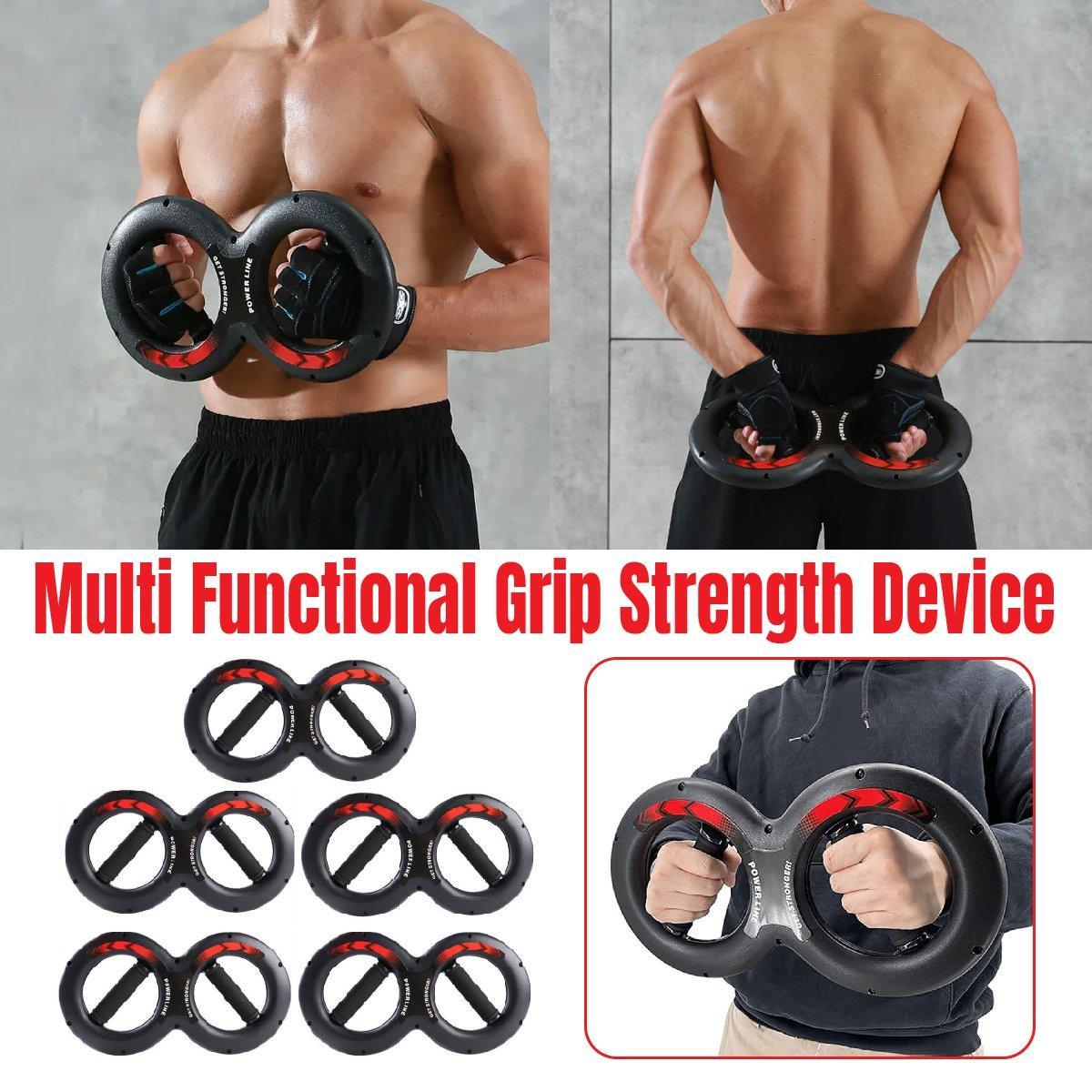 V528-WRIST-EXERCISER-BLACK-5KG-251965-202510010746-00 Multifunctional Arm Strength Grip Wrist Power Device Fitness Hand Grip Enhancer - 5kg - Image 1