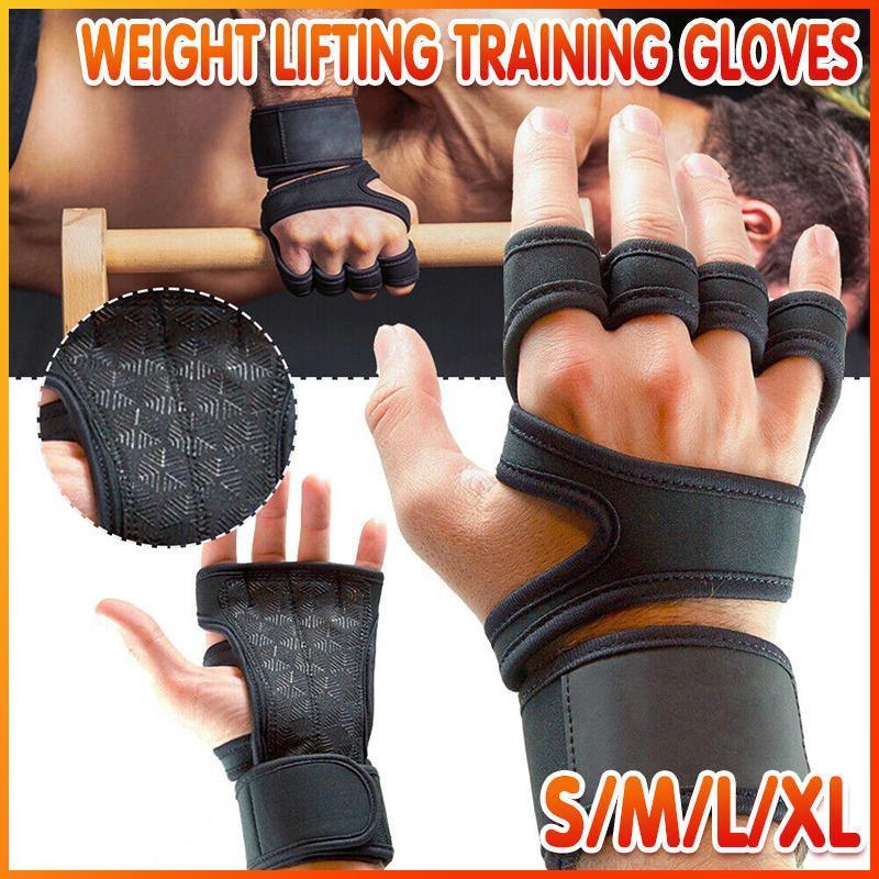 V528-WRISTGLOVES-L-80304-202510010709-00 Weight Lifting Training Gloves Women Men Fitness Sports Body Building Gym Gloves - L - Image 1