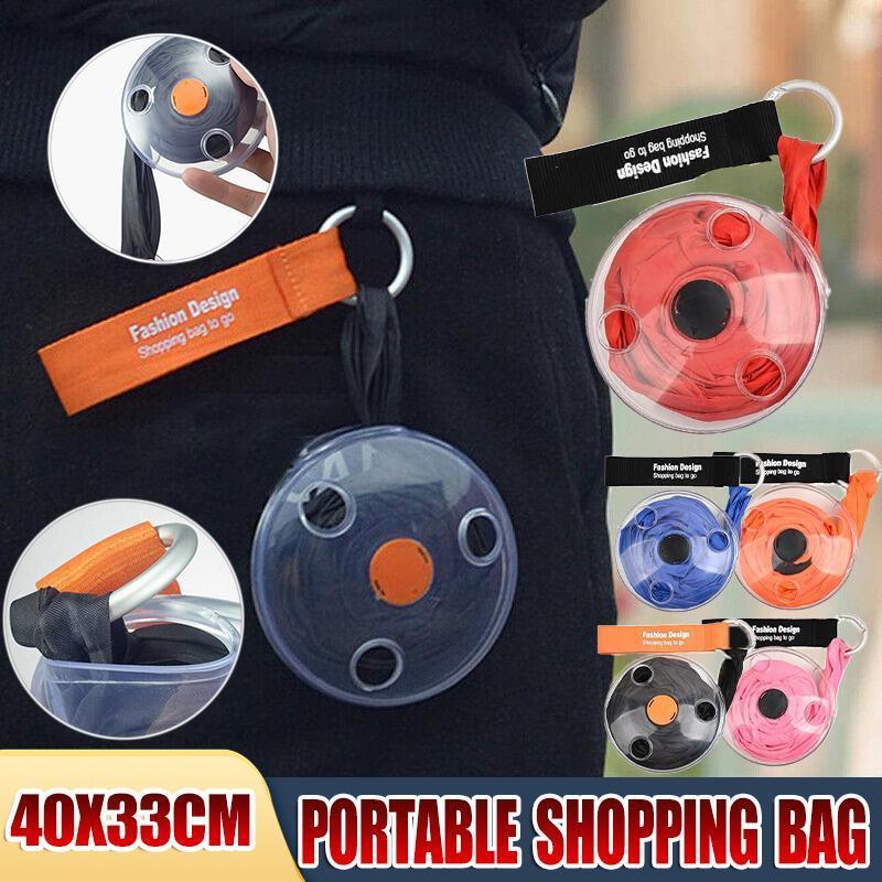 V528-XJ705-PINK-497323-202509301954-00 Large Capacity Folding Telescopic Storage Bag Portable Shopping Bag For Travel - Pink - Image 1