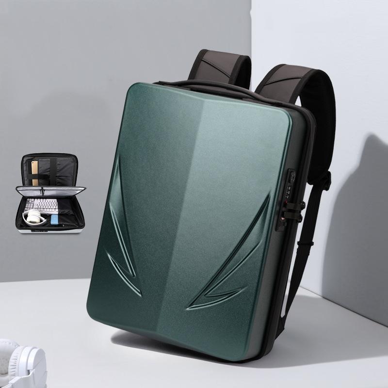 V562-1009922060DBT-202508271431-00 Men Gaming Backpack - Hard Shell Single-layer Green - Image 1