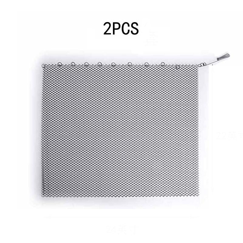 V562-1081292060DBT-202508271932-00 61x45.7cm Metal Mesh Fireplace Screen - Prevent Sparks - Image 1