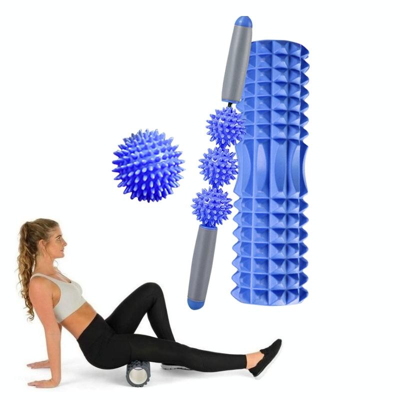 V562-1095826650DBT-202508280247-00 3-In-1 Eva Foam Roller Set 33Cm Length Blue Crescent - Image 1