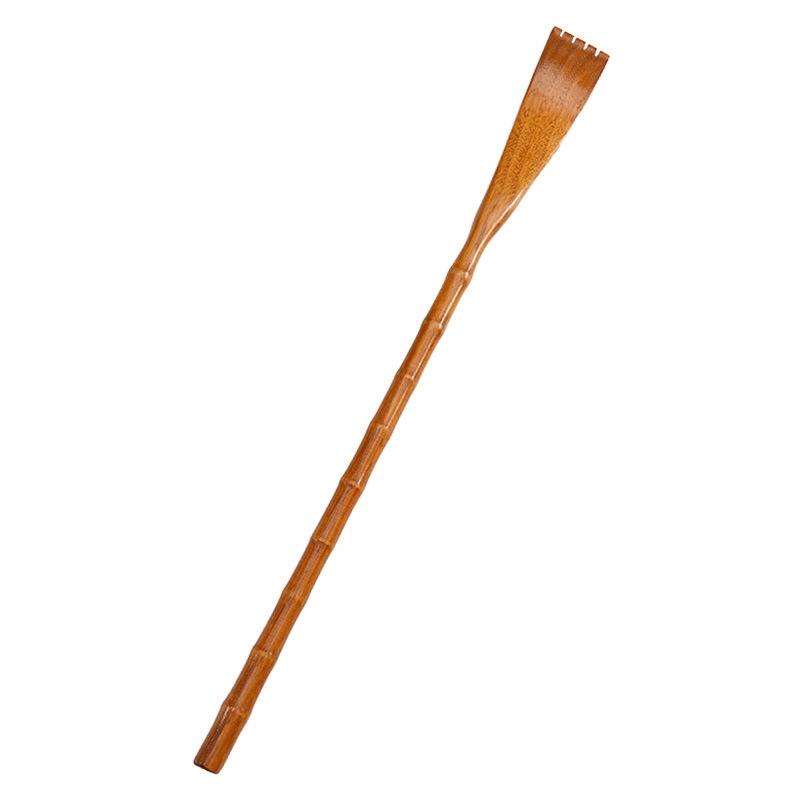 V562-2024271060DBT-202508280546-00 Long Handle Wooden Back Scratcher Round Nature Colour - Image 1