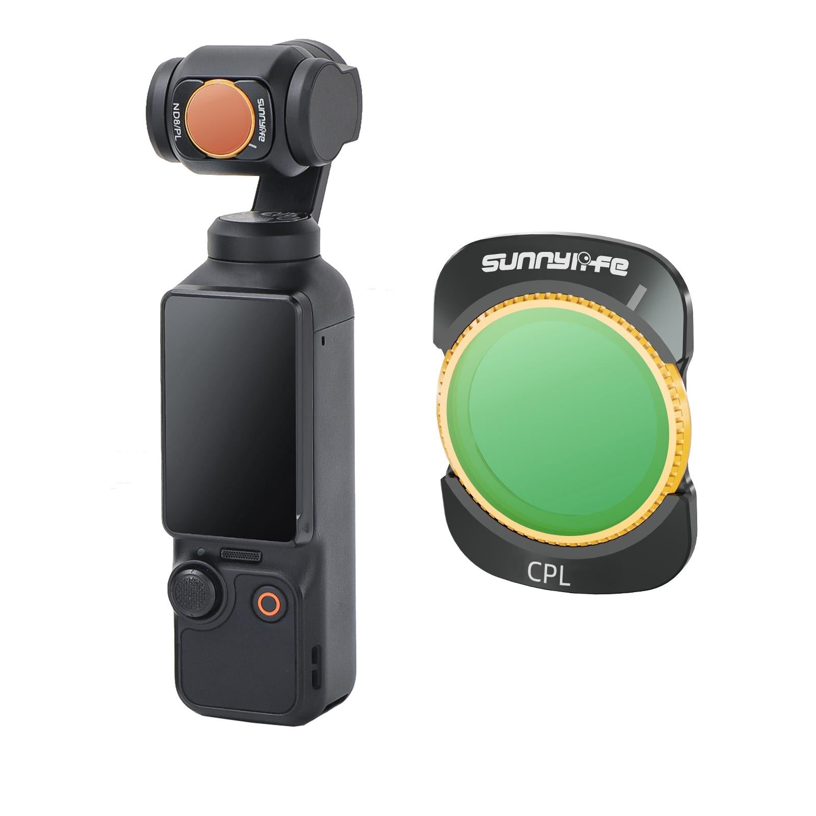 V562-206899600ADE-202508290411-00 Sunnylife 3 In 1 Nd16 Camera Lens Filter For Dji Osmo Pocket No Gimbal Reset - Cpl - Image 1