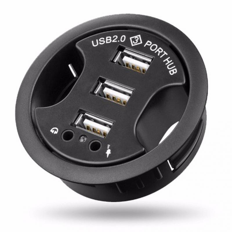 V562-271200DBT-202508280416-00 3-Port Usb Hub With Audio & Mic Jack - Image 1