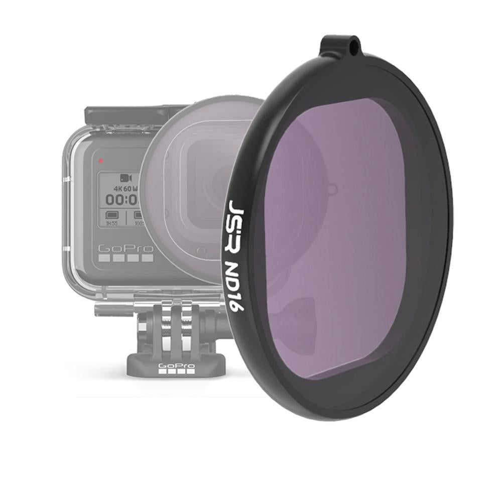 V562-2791ACD-202508271915-00 Nd16 Lens Filter for Gopro Hero8 Round Housing - Image 1