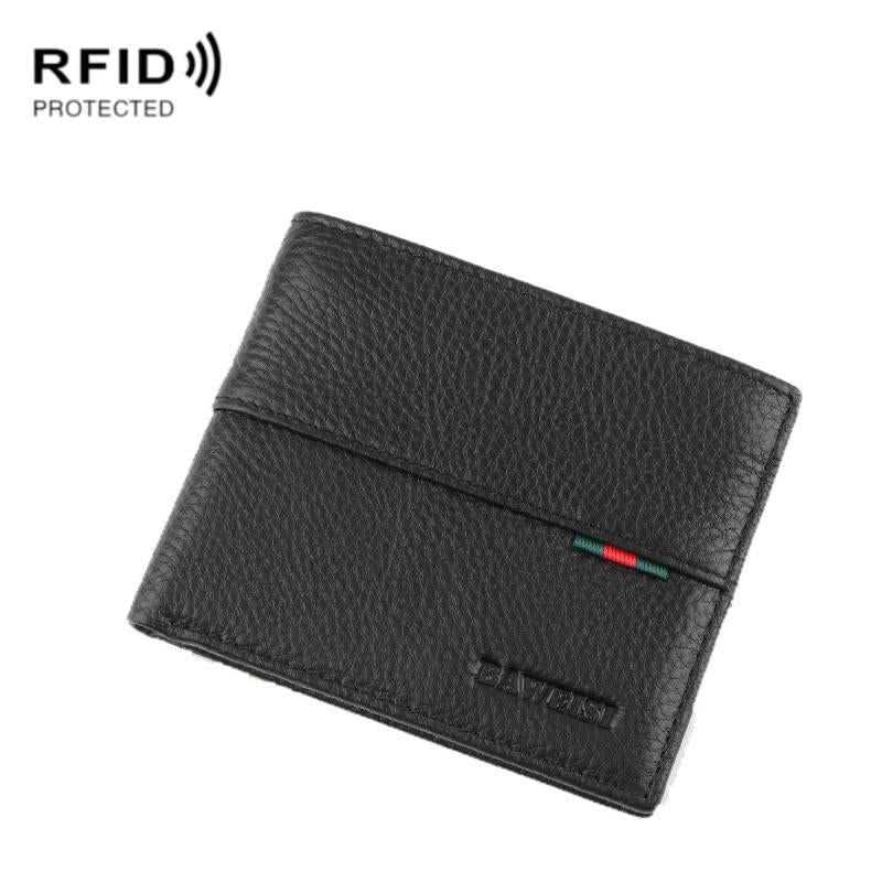 V562-3023122060DBT-202508271421-00 Rfid Men Short Wallet with Card Slots - Image 1