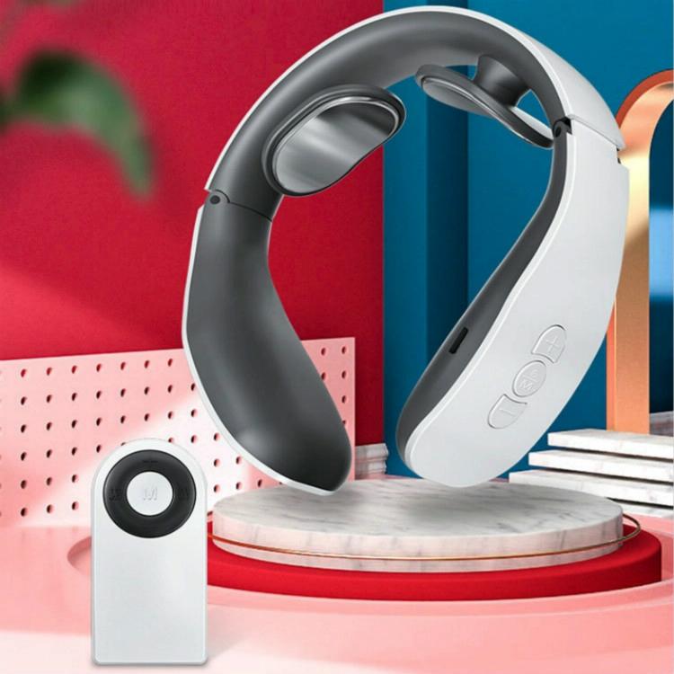 V562-3046011350DBT-202508280016-00 Remote Heating Neck Massager With Electromagnetic Pulse And Heat - Image 1