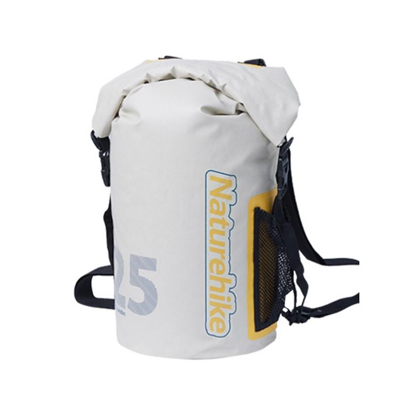 V562-3095505060DBT-202508282215-00 Waterproof Rafting Bag Dry Wet Separate Shoulder Pack For Outdoor Swimming 10L Green - 25L White - Image 1