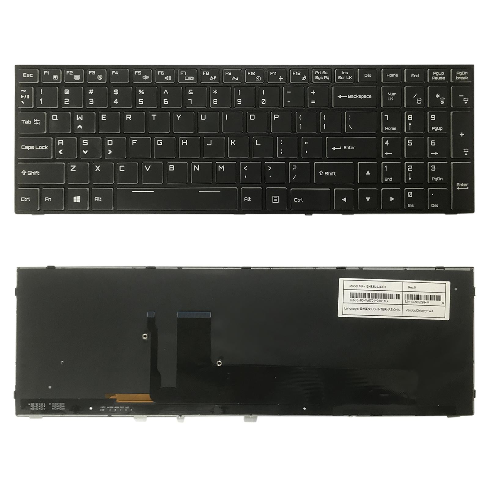 V562-3272SPS-202508272025-00 Backlit us Keyboard for Hasee G10 Z8 Z7m Z7-ct5na7na7gs Kpzgz Gx9 911plus Cn95s01 - Image 1