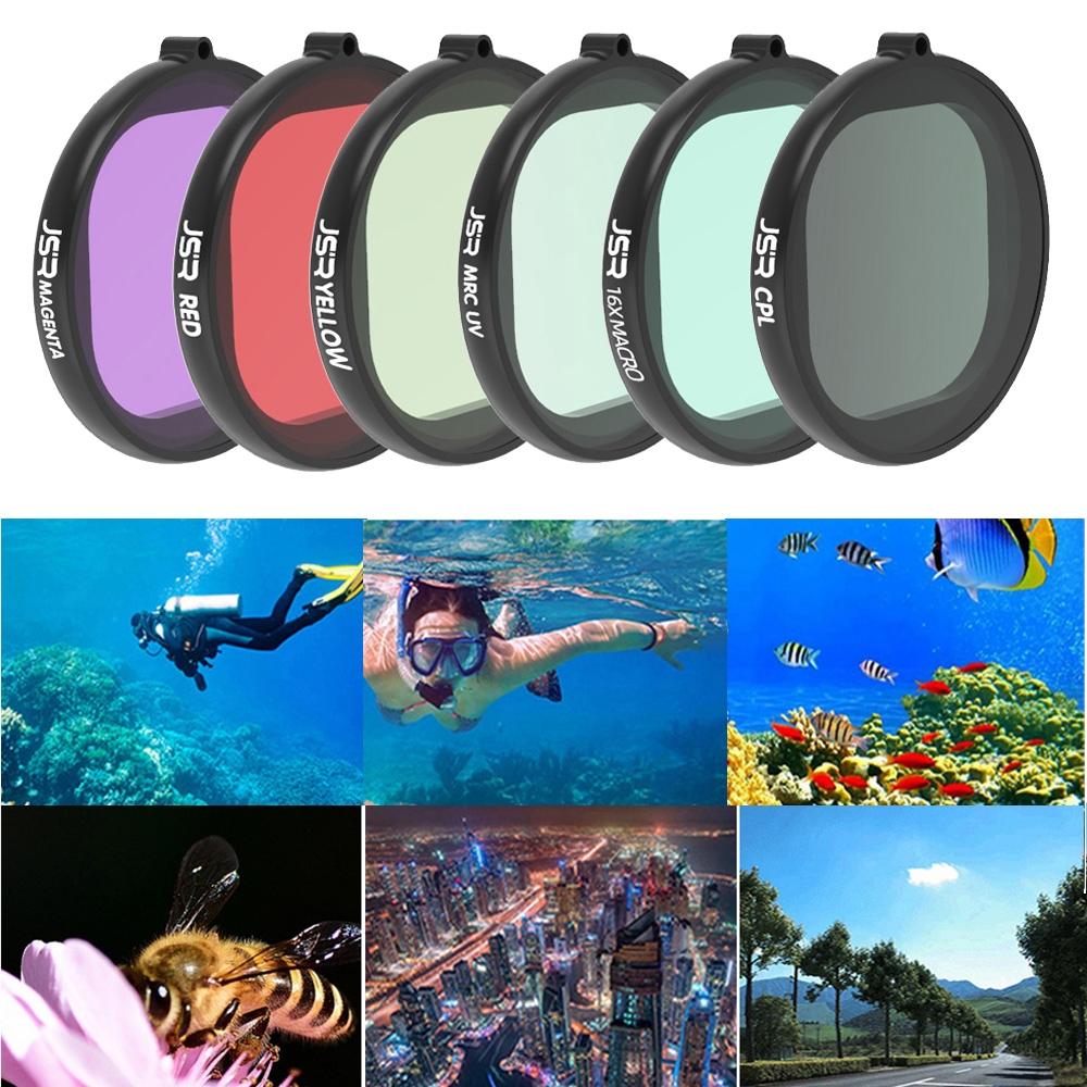 V562-3891ACD-202508272030-00 6-in-1 Round Diving Lens Filter for Gopro Hero8 - Image 1