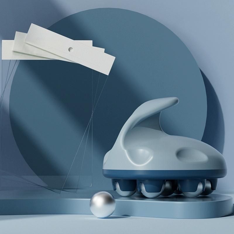 V562-4037342060DBT-202508280555-00 Blue Steel Ball Abdominal Massager For Calf Muscle Relaxation Meridian Massage Tool - Image 1