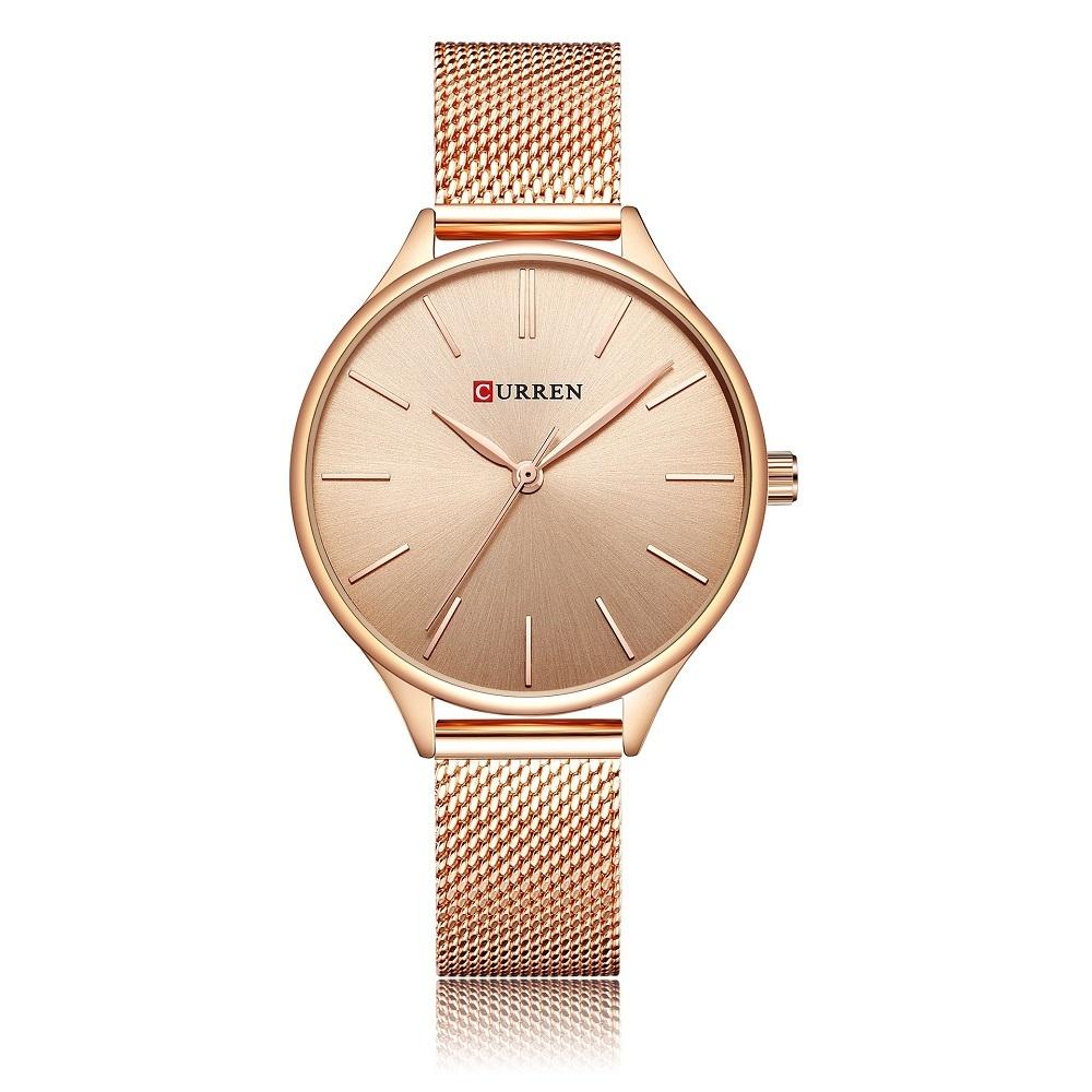 V562-4037934060DBT-202508281320-00 Waterproof Women Quartz Watch with Steel Strap - Casual Design - Rose Shell Rose Surface - Image 1