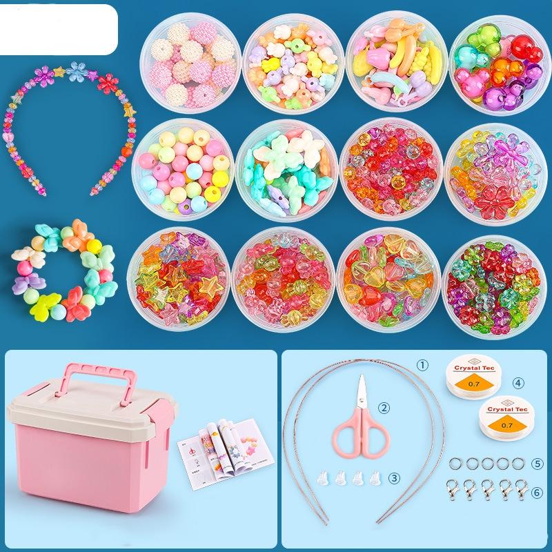 V562-4124852060DBT-202508280126-00 Diy Beaded Jewelry Set For Kids 12 Cups Of Macao Crystal - Image 1
