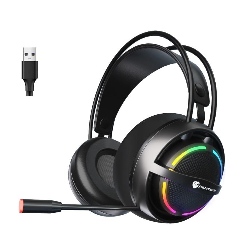 V562-5039171060DBT-202508280035-00 Usb Gaming Earphones With Mic 7.1 Black - Image 1