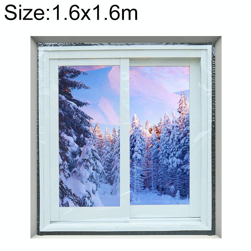 V562-5175776550DBT-202508271041-00 Double-layer Insulation Film for Indoor Windows - Windproof Soundproof Warm - 1.6x1.6m - Image 1