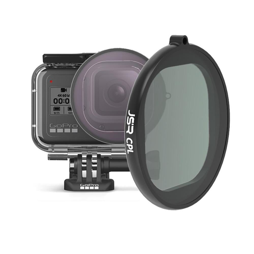 V562-5891ACD-202508272206-00 Round Housing Filter for Gopro Hero8 with Cpl Lens - Image 1