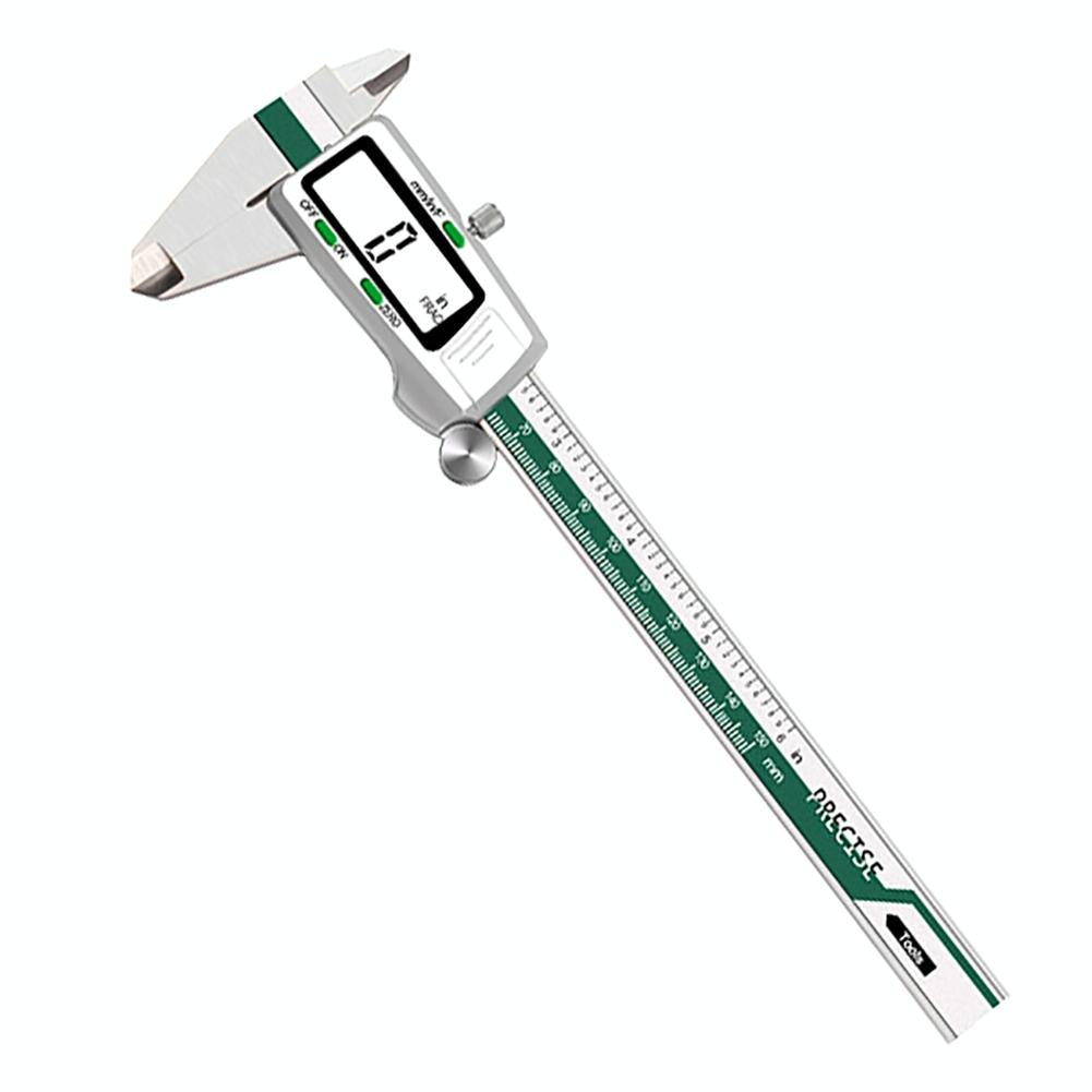 V562-59924650DBT-202508271235-00 Digital Display Vernier Caliper - 0-150mm Stainless Steel - Green - Image 1