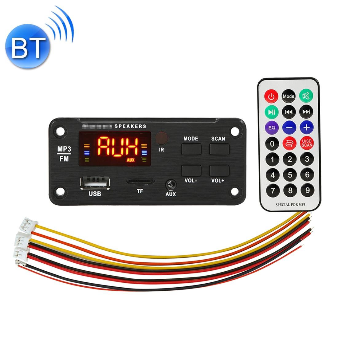 V562-7622PRC-202508271721-00 12V Car Bluetooth 5.0 Audio Mp3 Player Board With Remote - Fm Radio Tf Card Usb Aux - Image 1