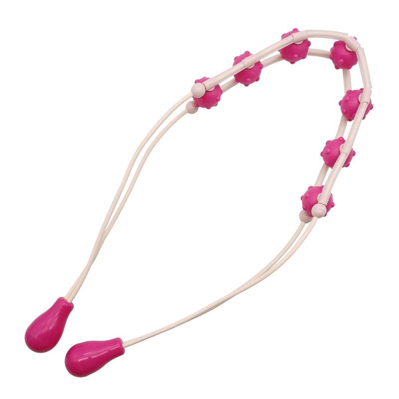 V562-8320-BCH-S-202508272336-00 Adjustable Pink Massage Bead Ring For Waist & Back - Image 1