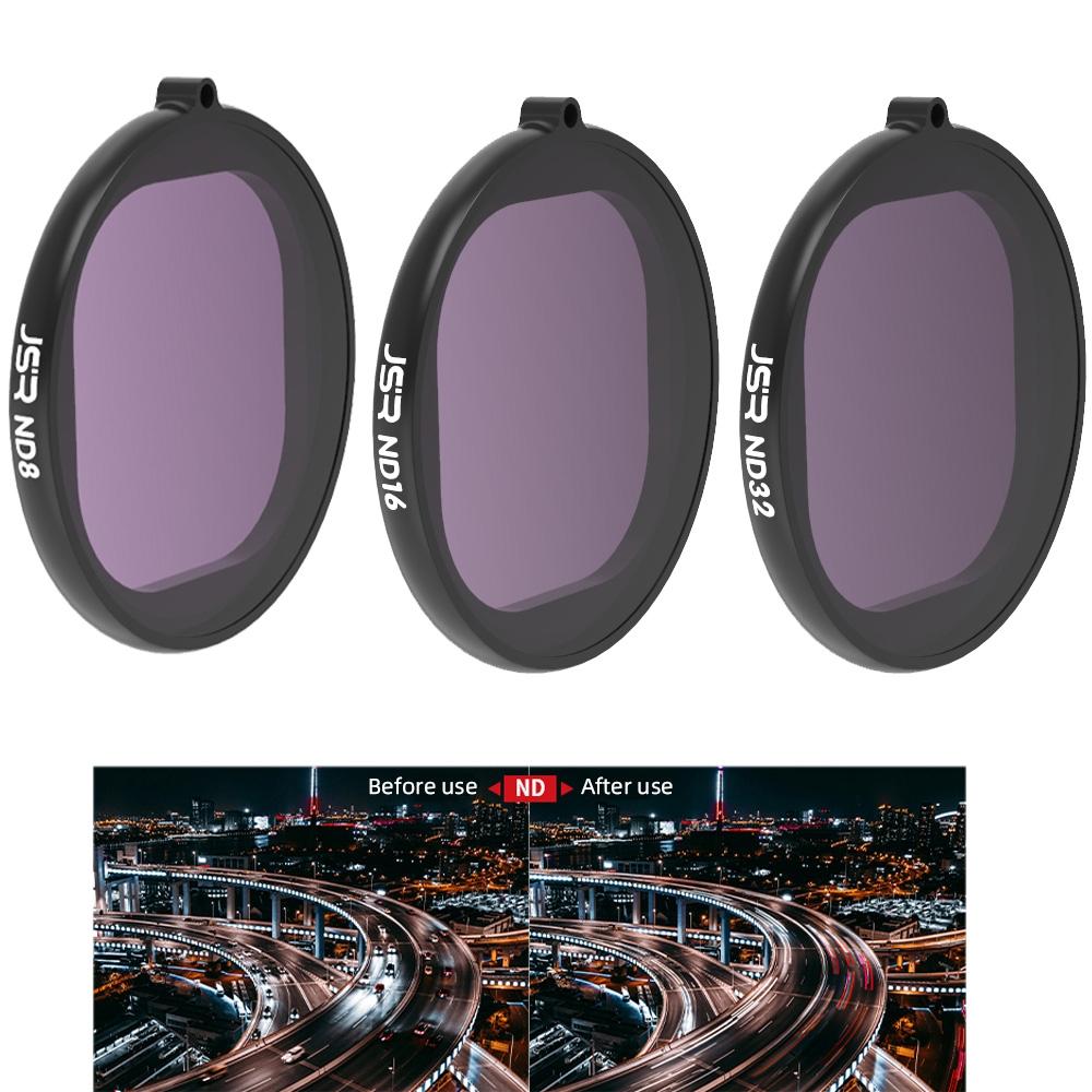 V562-8791ACD-202508272010-00 3-in-1 Round Lens Filter for Gopro Hero8 - Nd8 Nd16 Nd32 - Image 1
