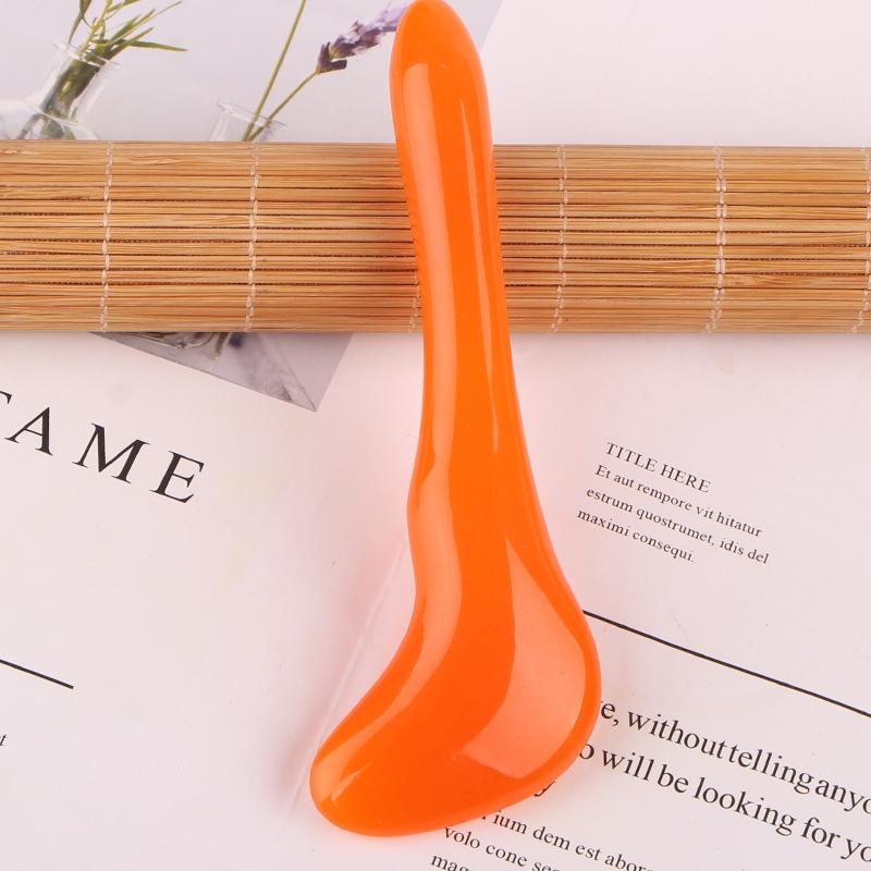 V562-9017291750DBT-202508280153-00 Facial Tendon Stick For Massage And Acupuncture Resin Scraping Sheet For Beauty Salon And Shave Board Yellow Relaxing Stick - Image 1