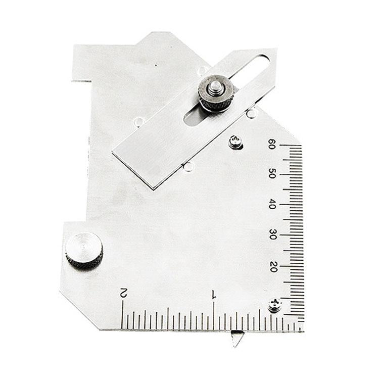 V562-9602CH-202508271346-00 Stainless Steel Fillet Weld Gauge - Multi-function Inspection Ruler - Image 1