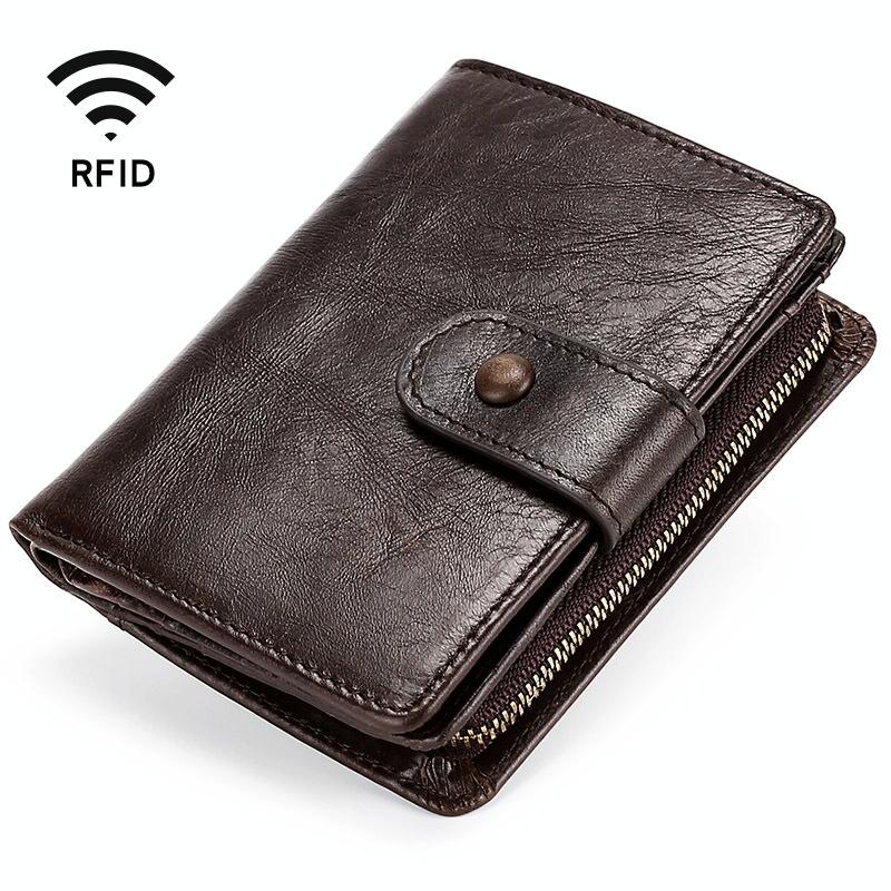 V562-9710BCC-202508271720-00 Leather Rfid Wallet - Multi-functional - Image 1