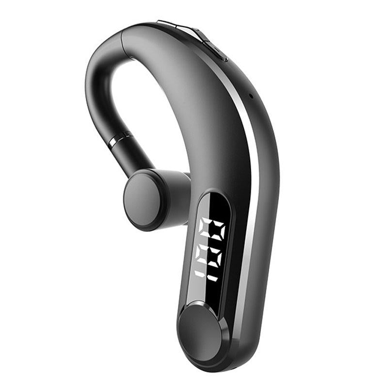 V562-A1003714060DBT-202508271141-00 Waterproof Bluetooth Earphones with Led Display - Black - Image 1