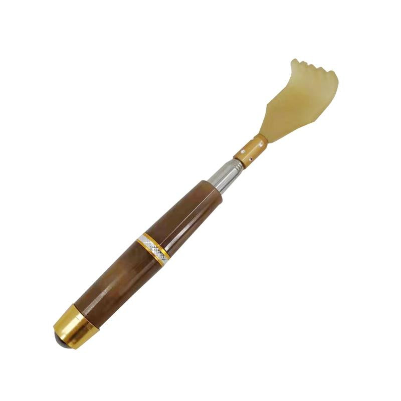 V562-A1005171060DBT-202508292320-00 Retractable Back Scratcher With Magnetic Tickler - Brown - Image 1