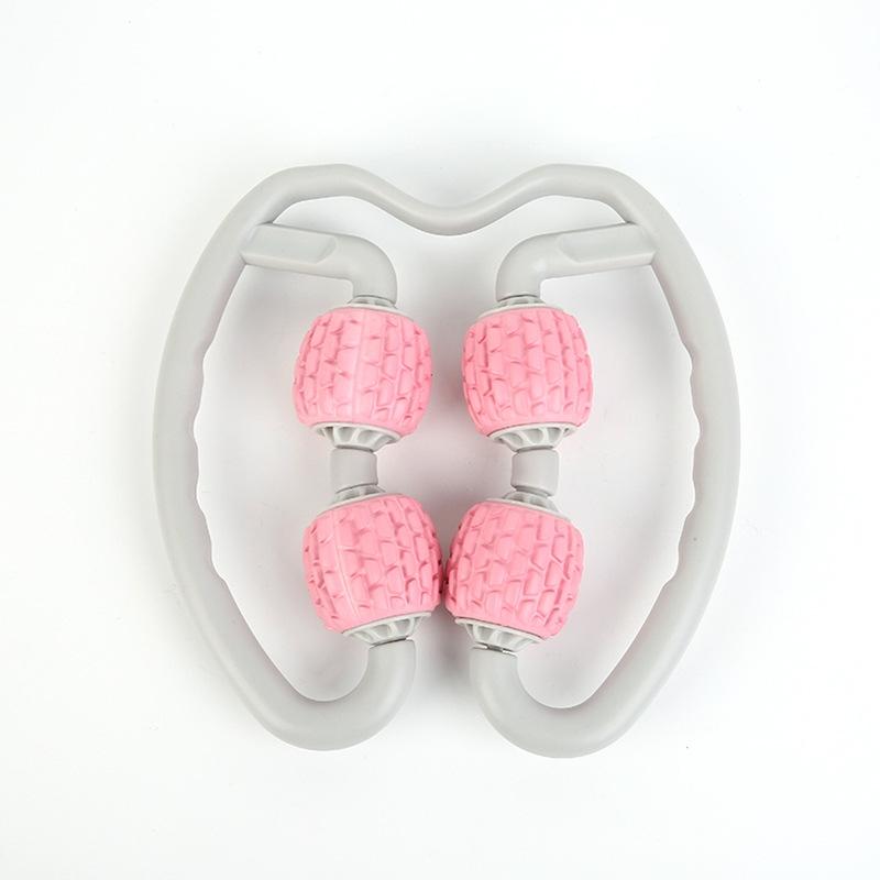 V562-A1026556650DBT-202508292035-00 Soft Ring Leg Muscle Massage Roller - Pink - Image 1