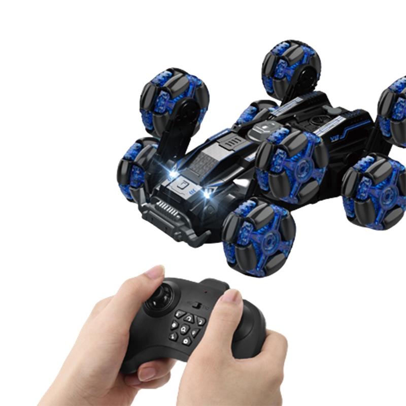 V562-A102698300ADE-202508281711-00 Stunt Drift Remote Control Car - Single Control Eight Wheels - Blue - Image 1