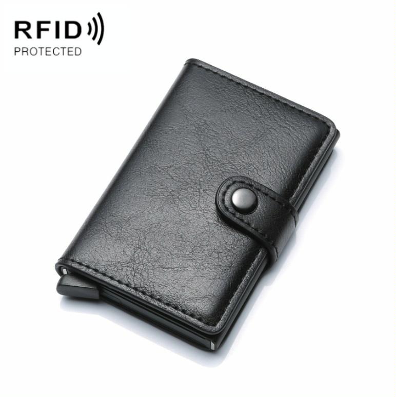 V562-A1029252240DBT-202508281426-00 Secure Rfid Blocking Aluminum Card Case - Black - Image 1