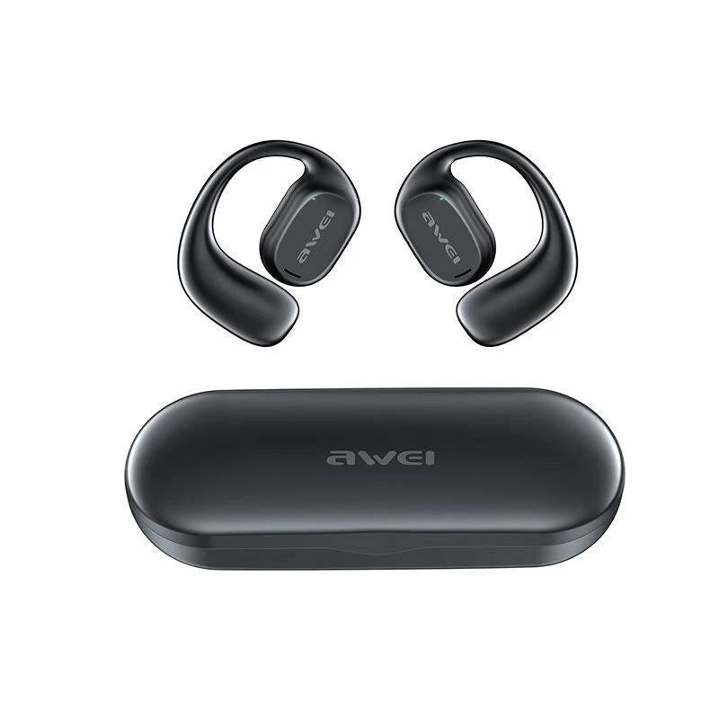 V562-A103568500ADE-202508271630-00 Black T69 Sport Tws Bluetooth Earbuds with Air Conduction - Image 1