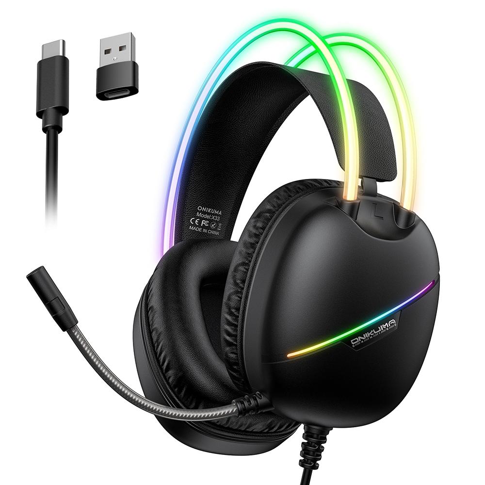 V562-A104142700ADE-202508292226-00 Rgb Light Gaming Headset 2M Cable - Black - Image 1