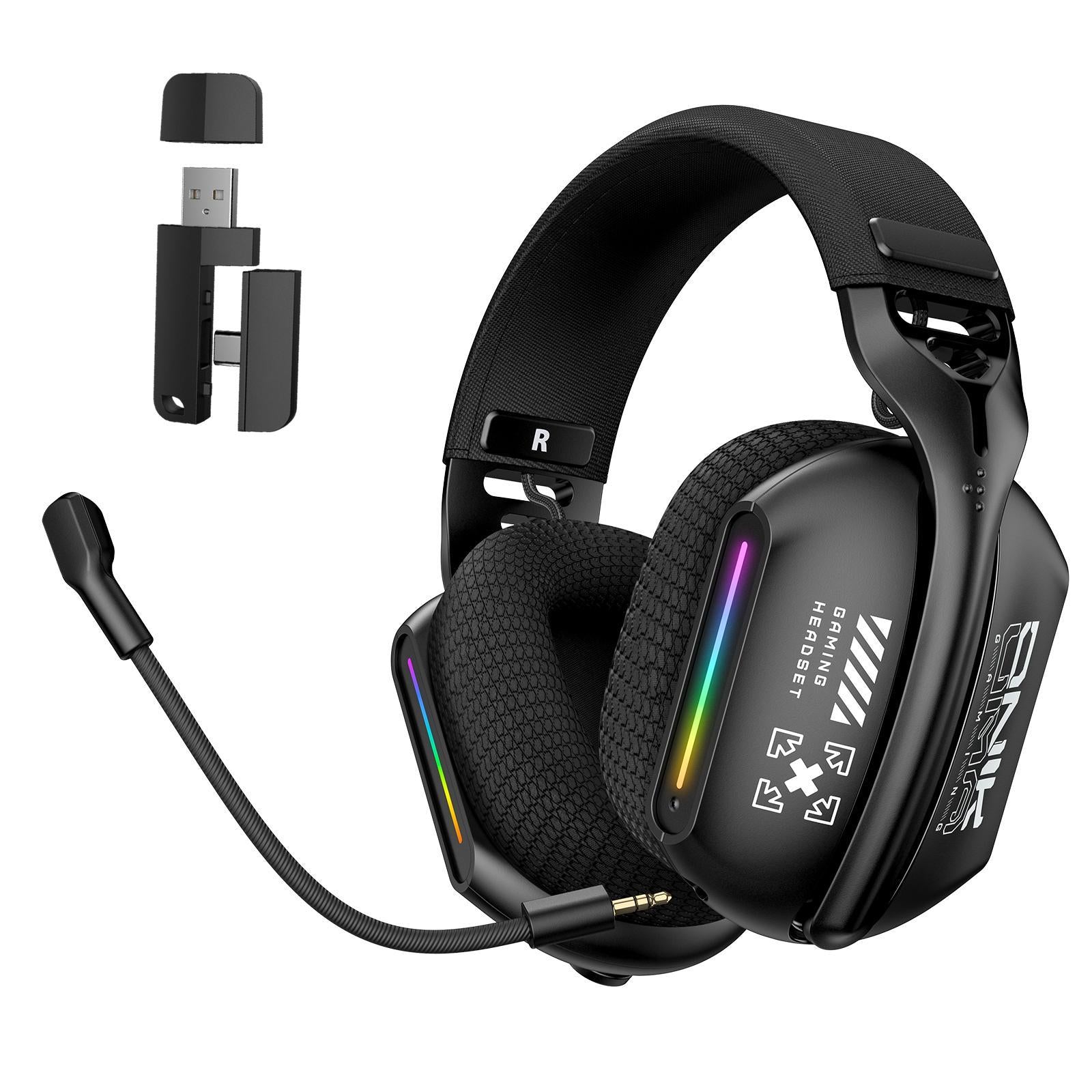 V562-A104379700ADE-202508280141-00 Tri-Mode Bluetooth Gaming Headset Black - Image 1